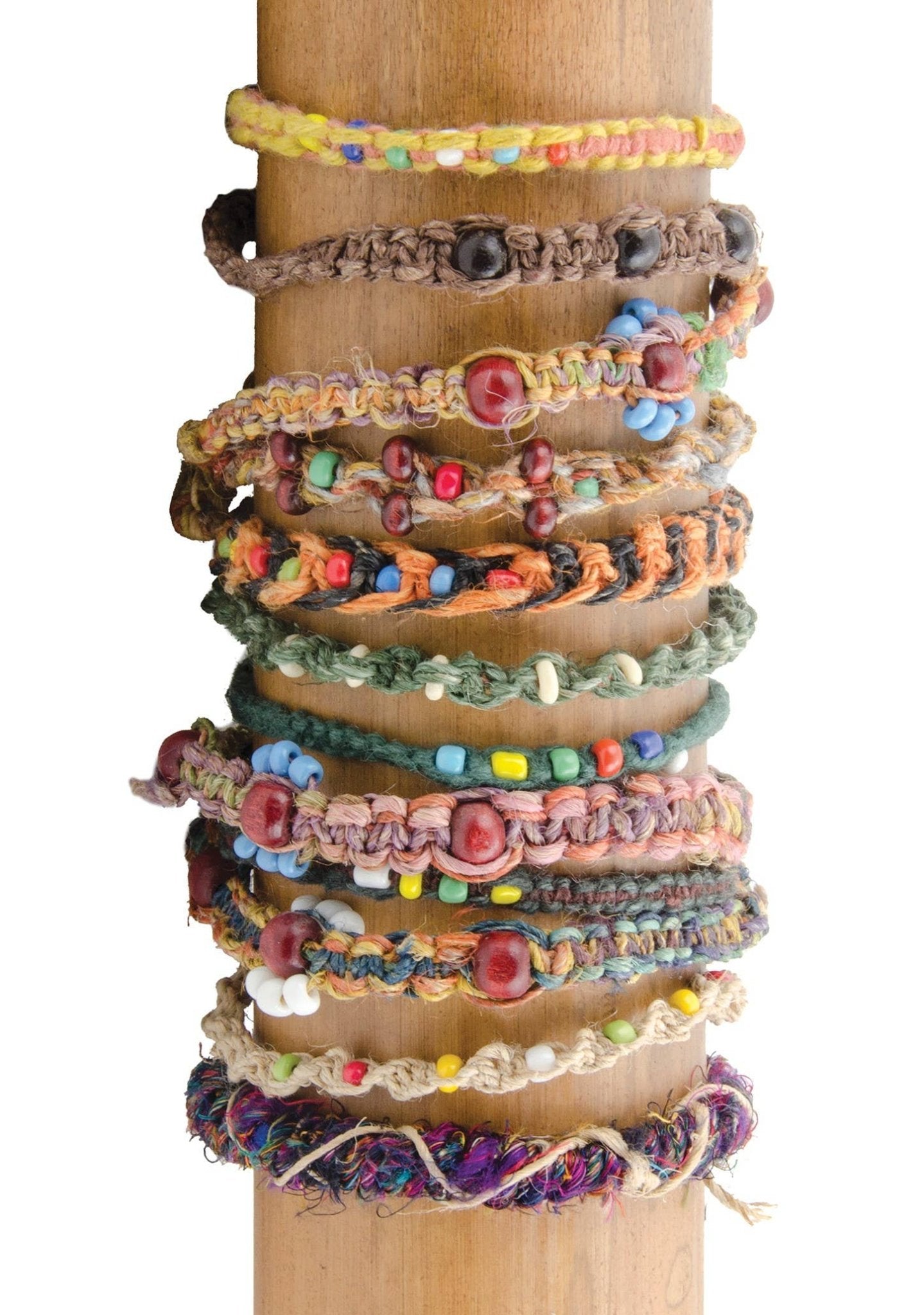 Hemp and Fancy Mixed Thread Bracelets – Midlands Arts Centre