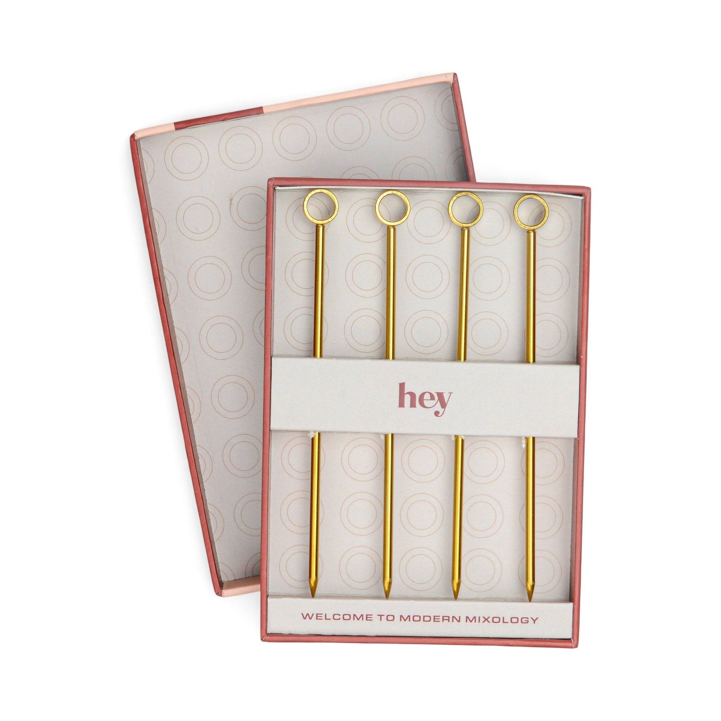 Here's How "The Owen" Gold Cocktail Picks - Set of 4