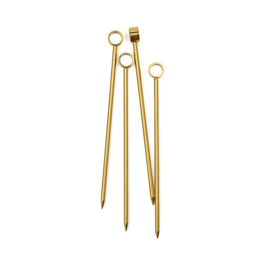 Here's How "The Owen" Gold Cocktail Picks - Set of 4