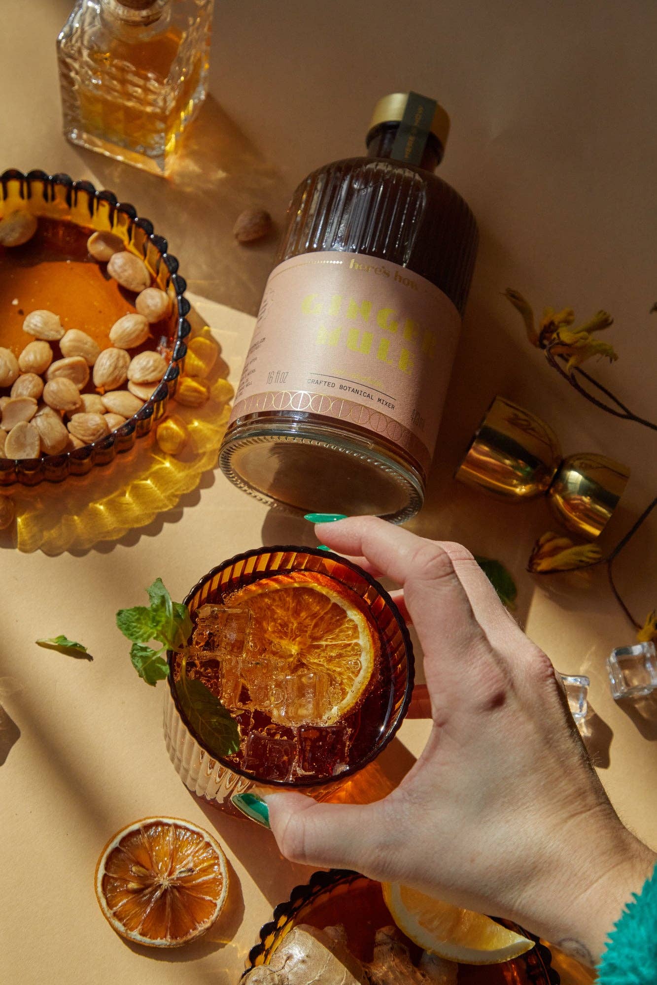 Here's How The Scout Lowball Glass - Set of 2 Amber