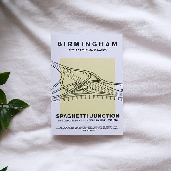 Spaghetti Junction Birmingham Postcard