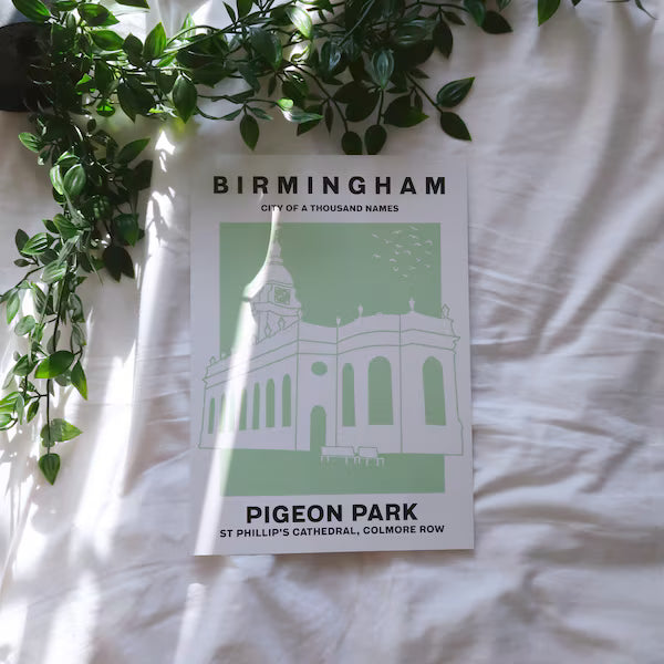 Pigeon Park Birmingham Postcard