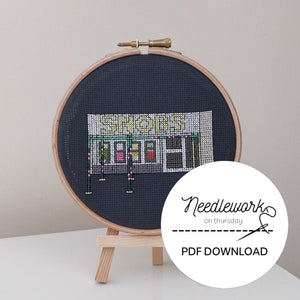Original Snobs (with scaffolding) Birmingham cross-stitch kit