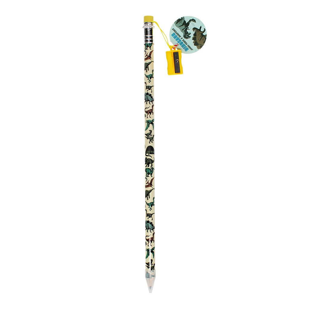 Jumbo pencil with sharpener - Prehistoric Land