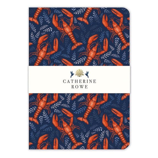 Lobster Pattern A5 Notebook- Catherine Rowe