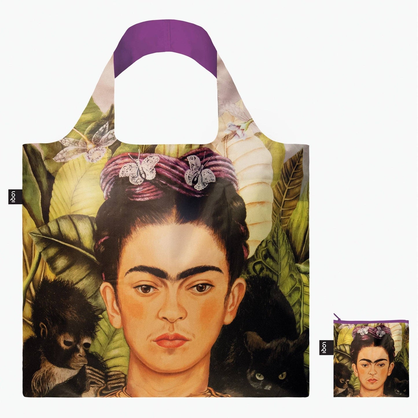 LOQI Self Portrait with Hummingbird Recycled Bag