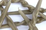 Maegen Individual Twisted 25cm Taper Candle - Mink