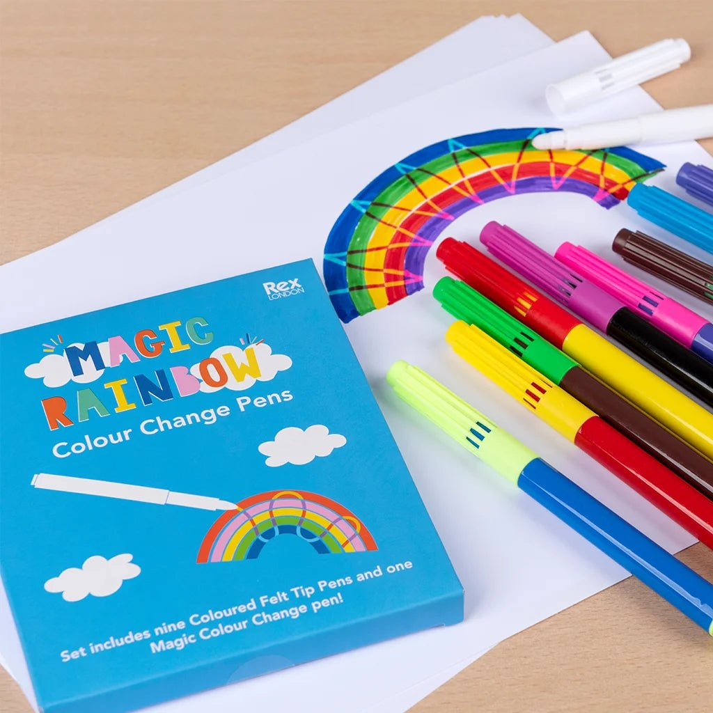 Magic colour change pens