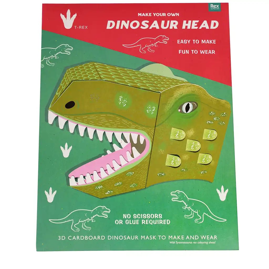 Make your own dinosaur head