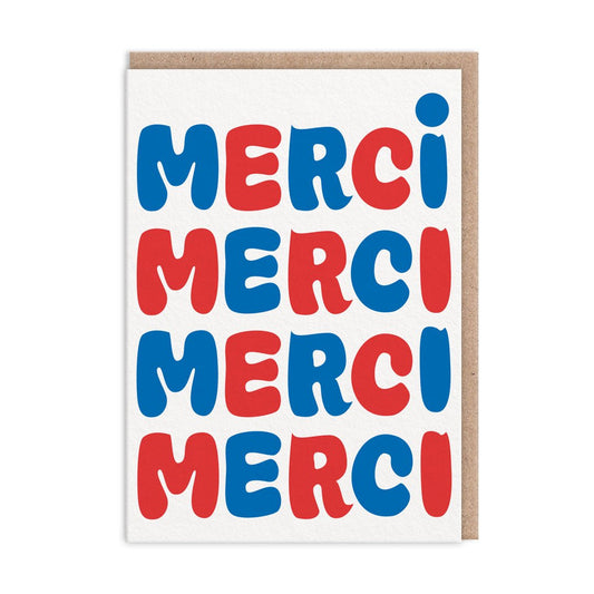 Merci Merci Merci Greeting Card