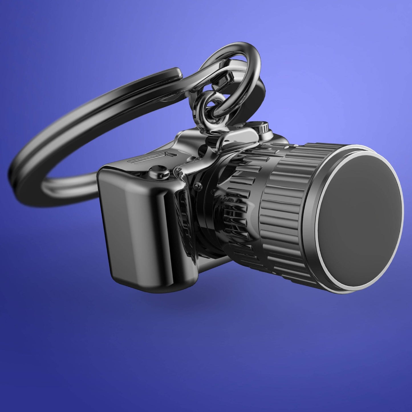 Metalmorphose Keyring - Gunmetal Camera Keyring