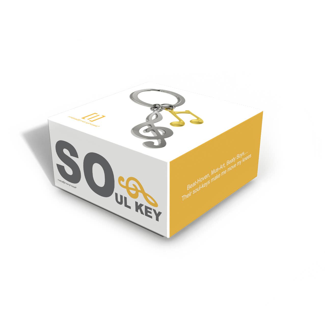 Metalmorphose Music Notes Keyring