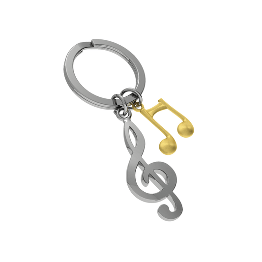 Metalmorphose Music Notes Keyring