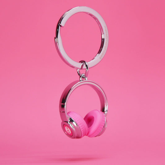 Metalmorphose Pink Headphones Keyring