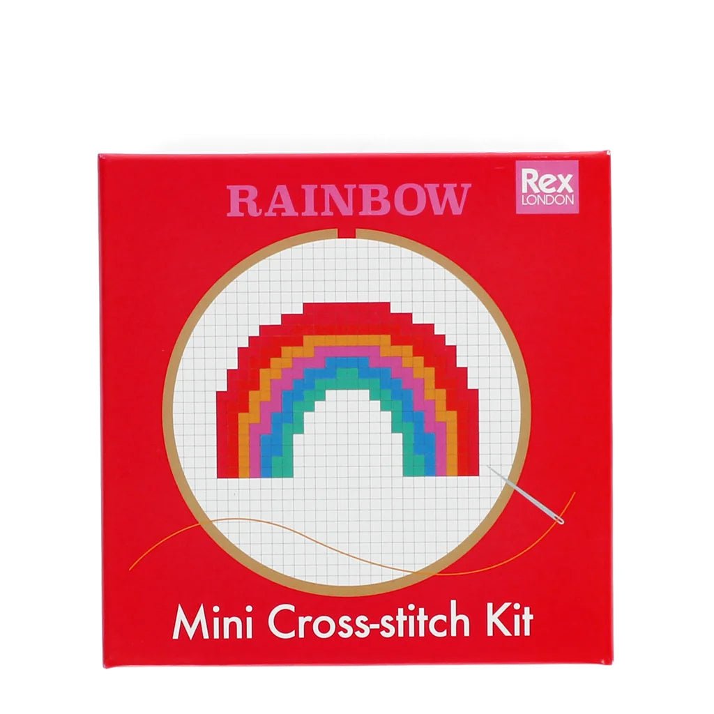 Mini cross-stitch kit - Rainbow