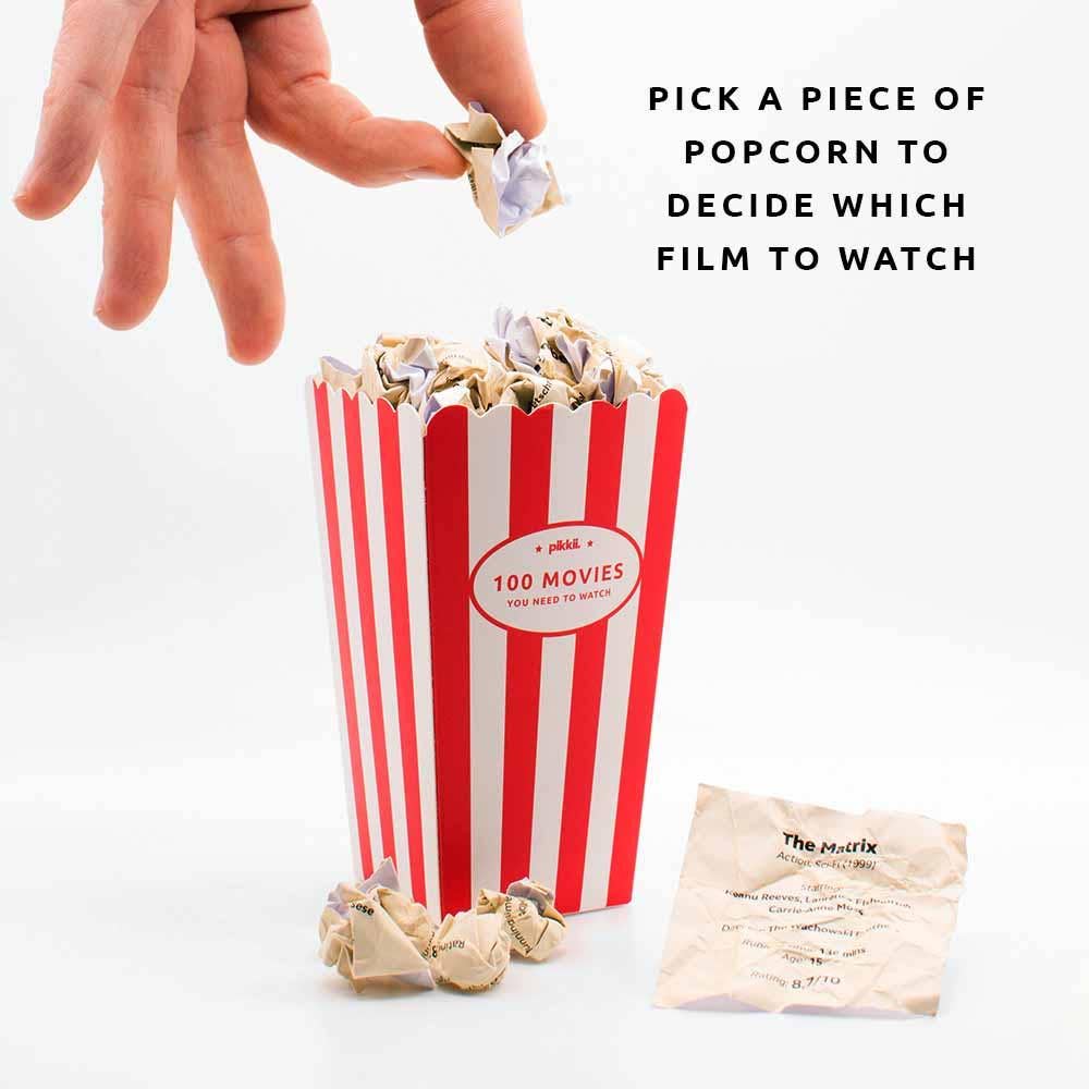 Movie Popcorn Bucket List | Gift for Movie Lovers