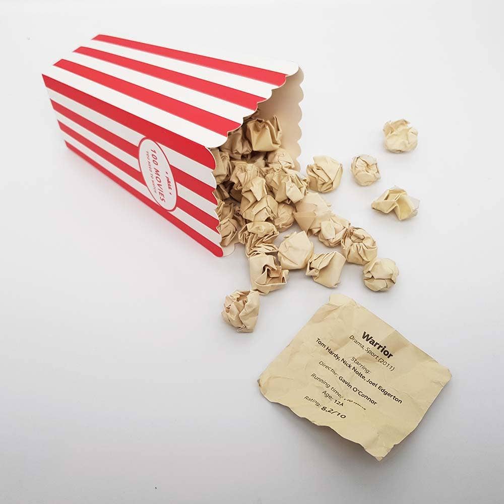 Movie Popcorn Bucket List | Gift for Movie Lovers