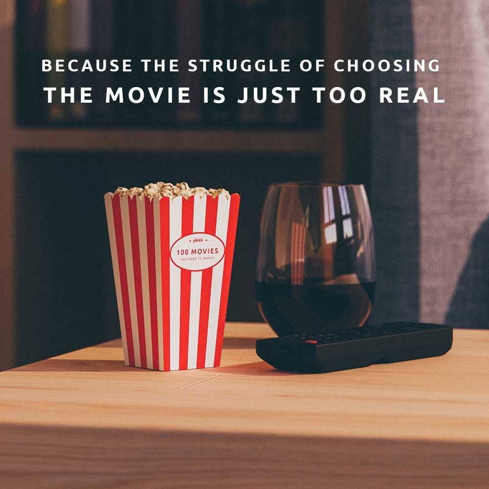 Movie Popcorn Bucket List | Gift for Movie Lovers