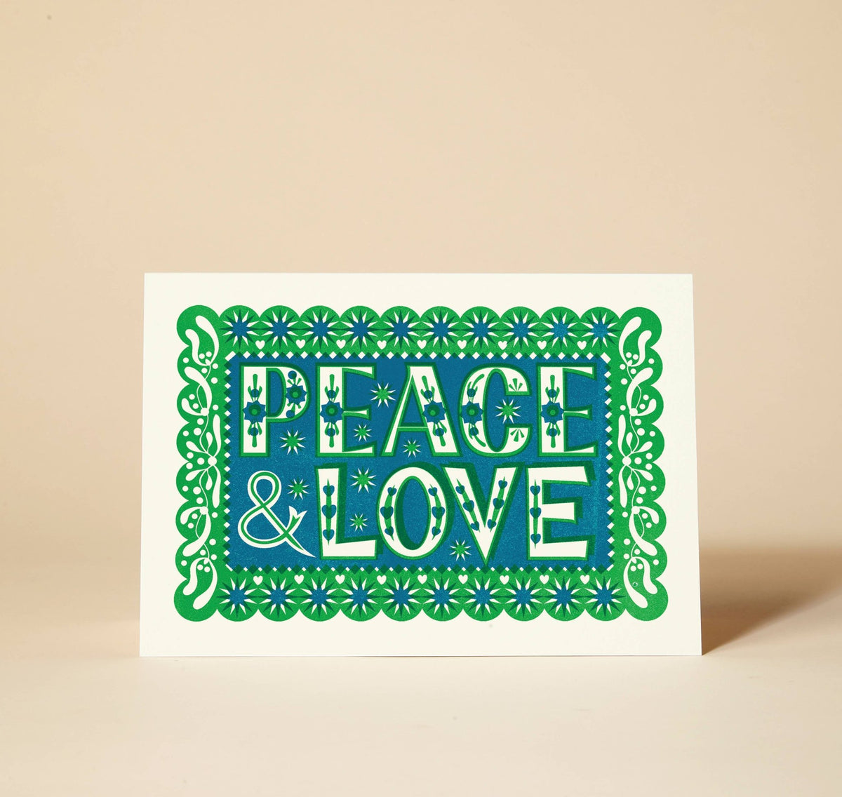 Peace & Love Christmas Card 