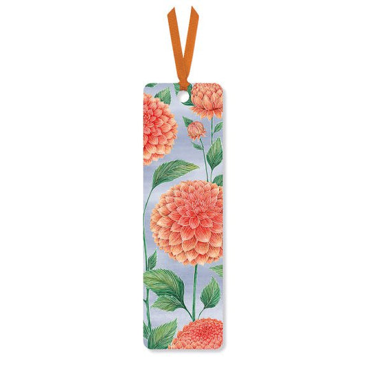 Peach Dahlias Bookmark