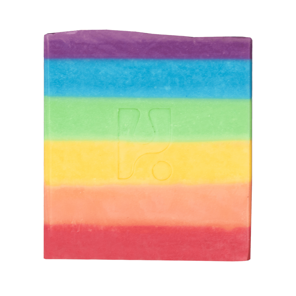 Rainbow - cold-process soap bar