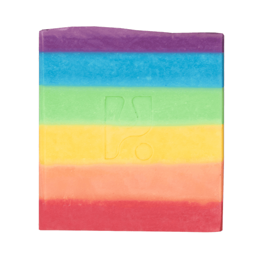 Rainbow - cold-process soap bar
