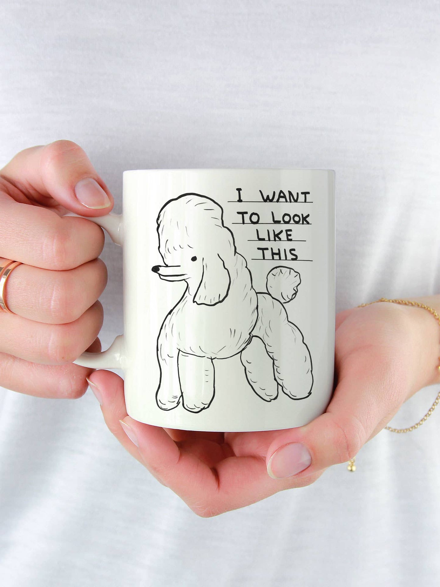 Sale Funny Gift David Shrigley Mug - Want To Look Like This