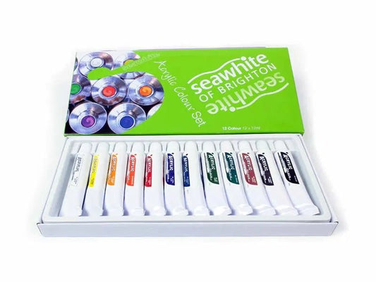 Seawhite Acrylic Paint 12ml Tube 12 Colour Set