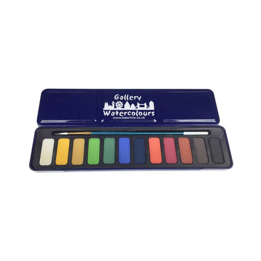 Seawhite Watercolour Paint Tin 12 Colour