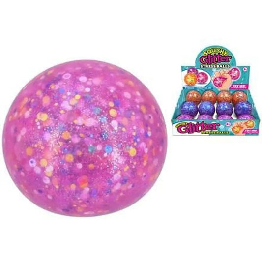 Squishy Glitter Stress Ball 65mm