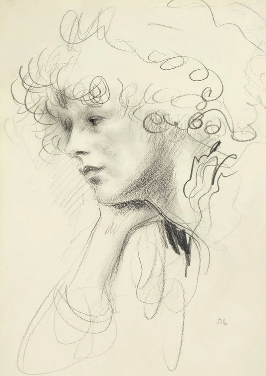 Study of an unknown woman - Augustus John RA