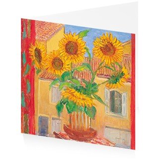 Sunflowers & House Opposite - Frederick Gore CBE RA