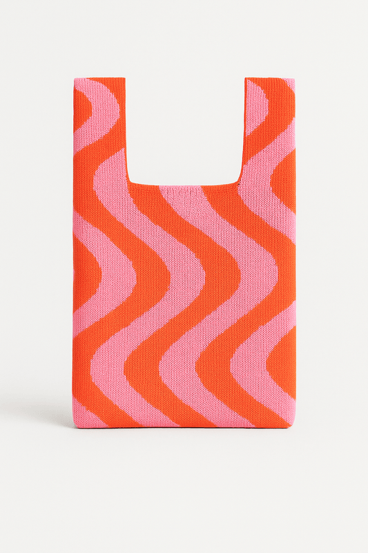 Sunset Swirl - Knitted Bag