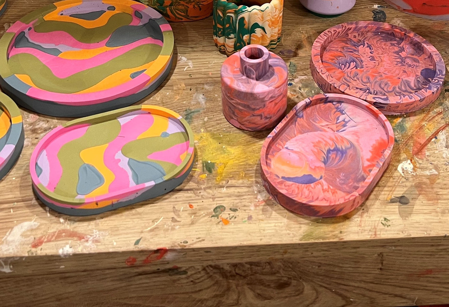 Oval jewellery tray - zero waste- Bits of Colour