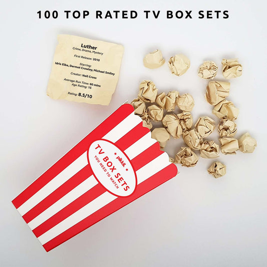 TV Box Set Popcorn Bucket List | TV Lovers Gift