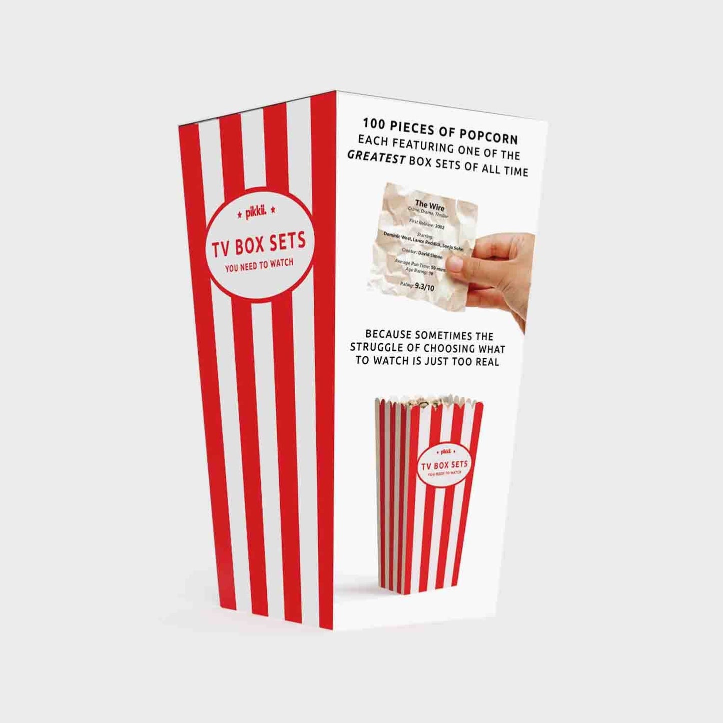 TV Box Set Popcorn Bucket List | TV Lovers Gift