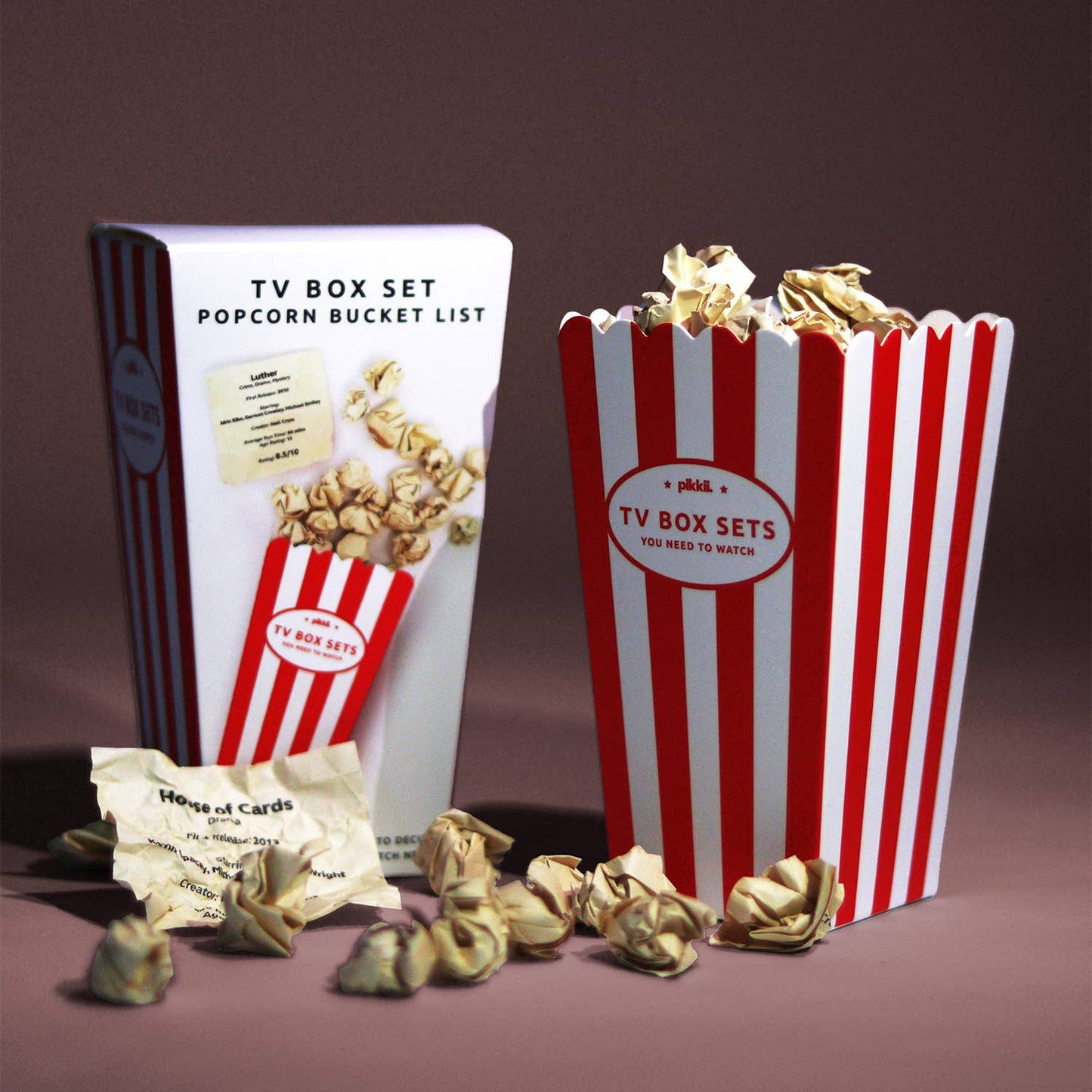 TV Box Set Popcorn Bucket List | TV Lovers Gift