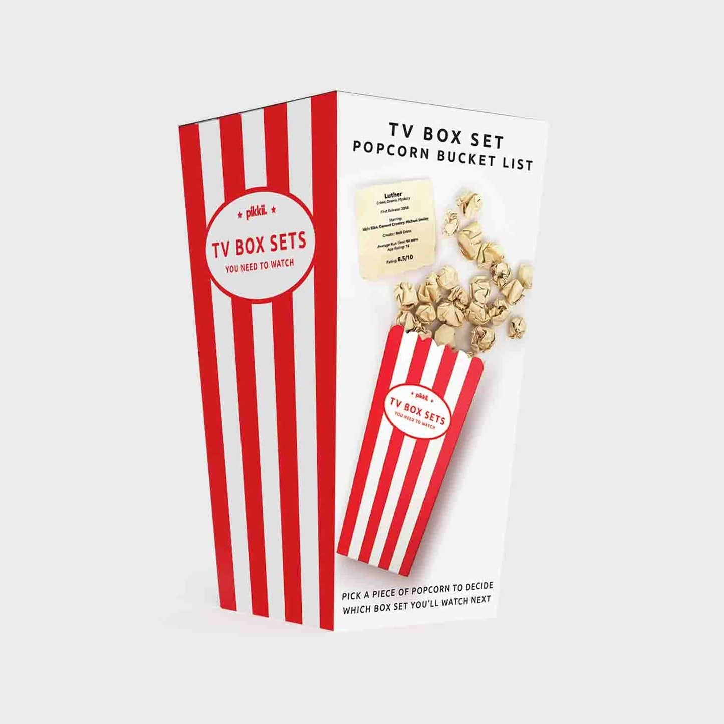 TV Box Set Popcorn Bucket List | TV Lovers Gift