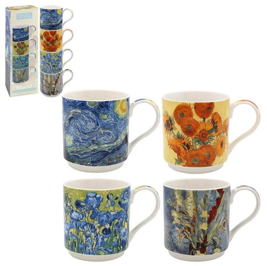 Van Gogh Stacking Mugs (Set of 4)
