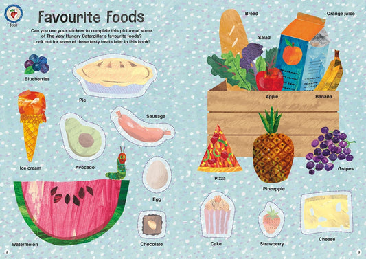 VERY HUNGRY CATERPILLARS FEAST STICKER AND COLOURING by Eric Carle
