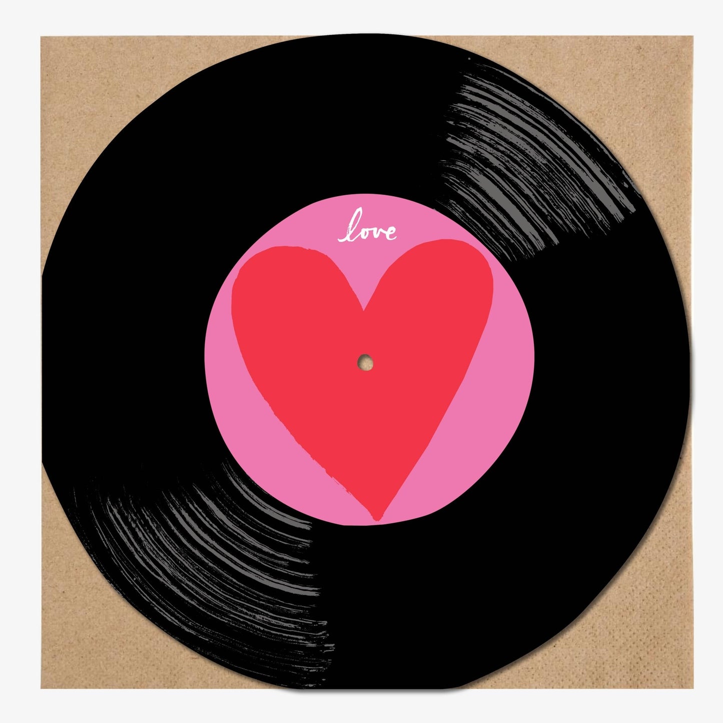 Vinyl Card - Love Heart