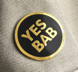 Yes Bab Enamel Pin