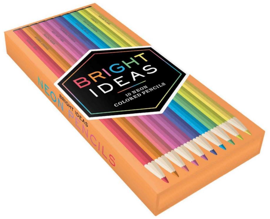 Bright Ideas - 10 Neon Coloured Pencils