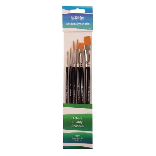 Golden Synthetic Brush Set