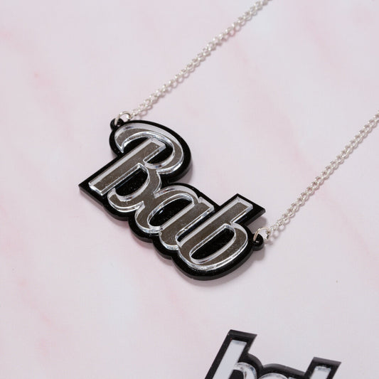 BAB Necklace - Black and Silver