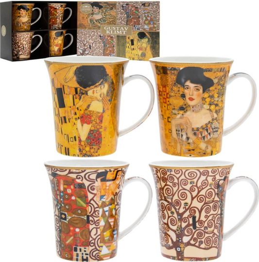 Gustav Klimt Mugs (Set of 4)