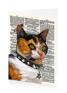 Lucipurr the black metal kitty goth cat