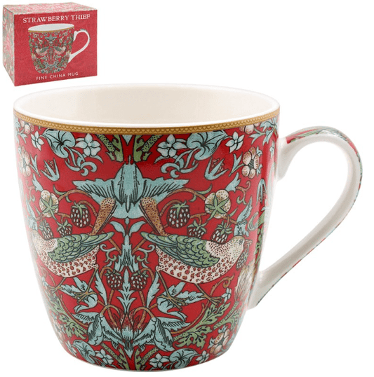 Strawberry Thief Breakfast Mug