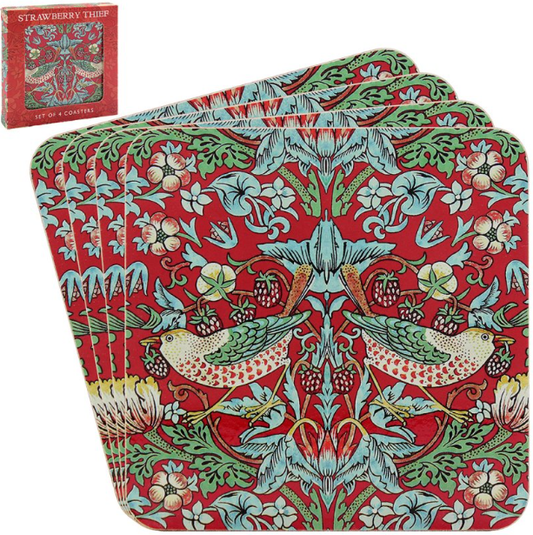 Strawberry Thief Coaster (Set of 4)